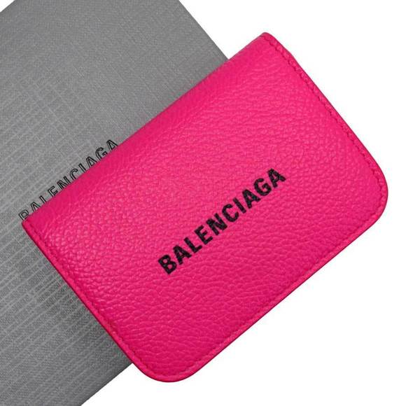 Balenciaga Compact Wallet Leather Pink - Picture 4 of 6